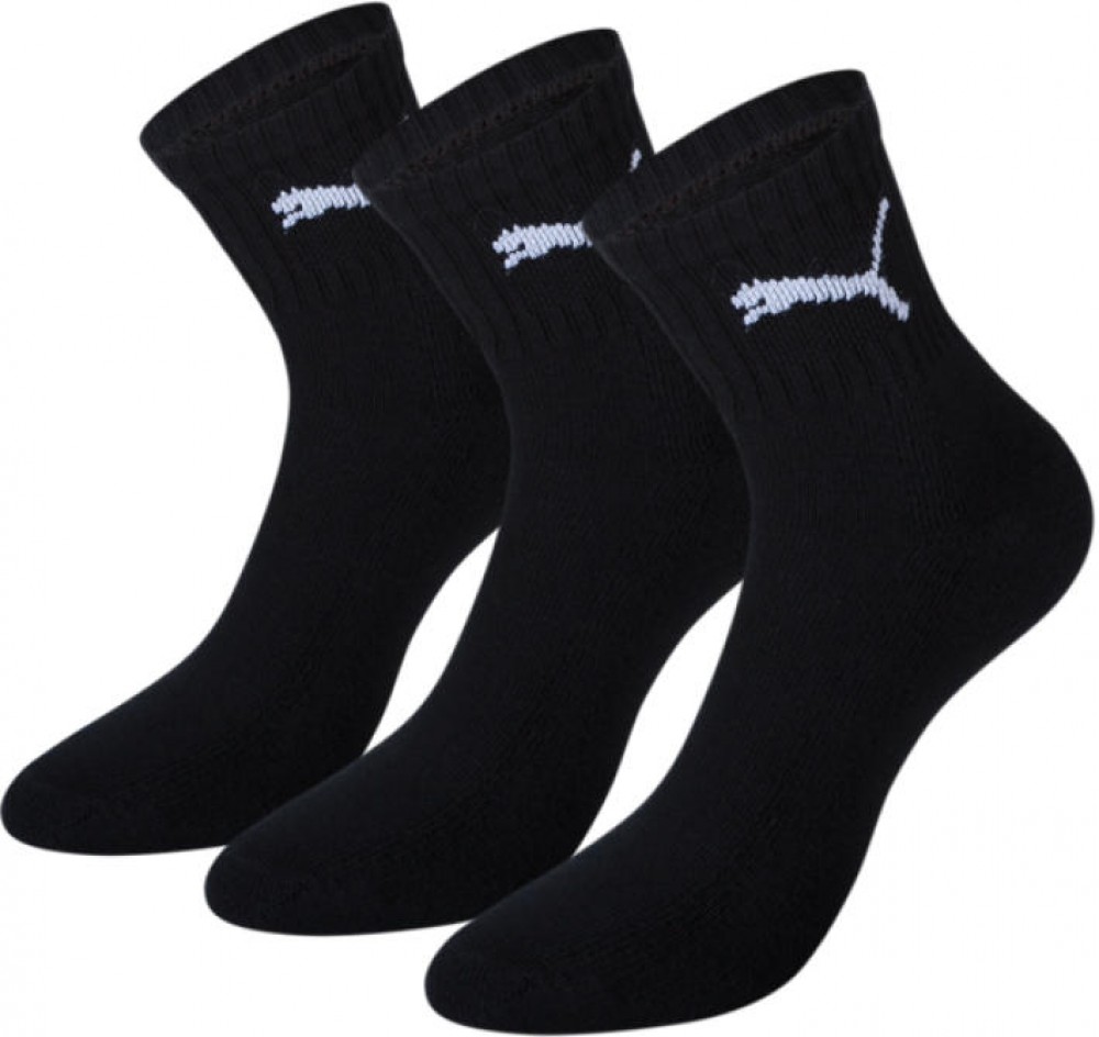 Puma Quarter ponožky 3 pár bílá
