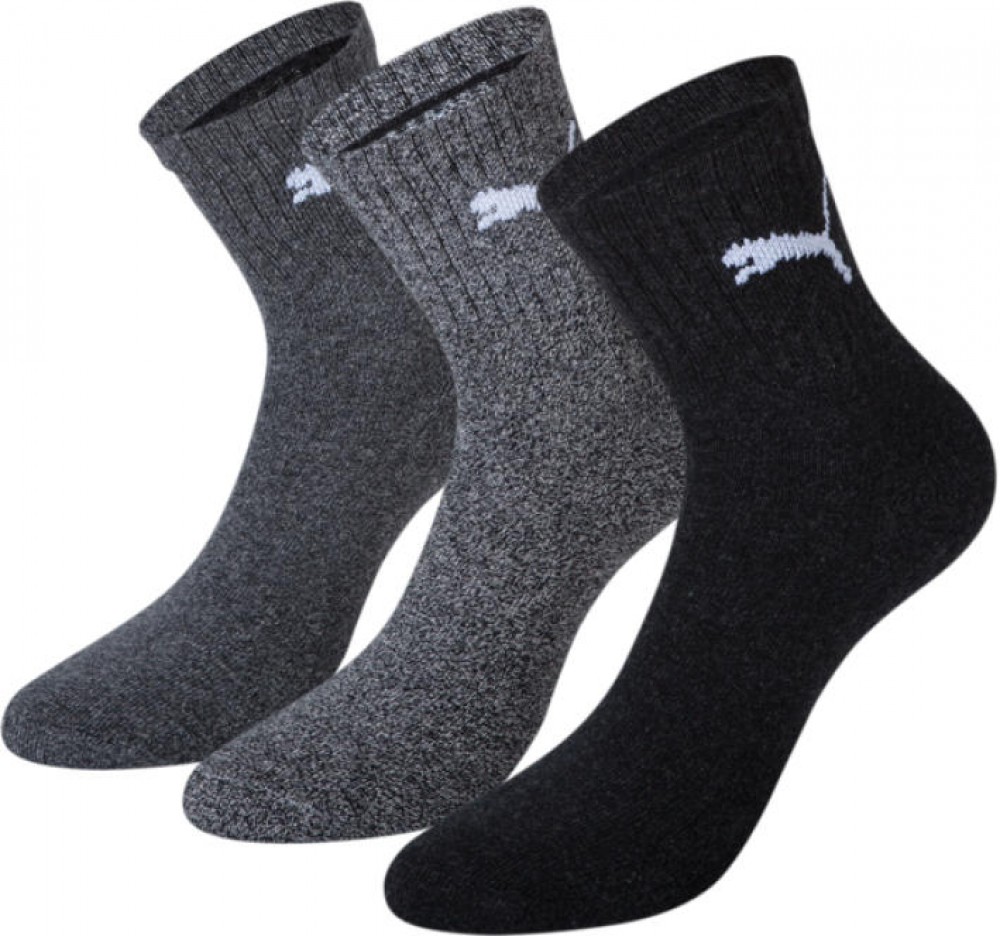 Puma Quarter ponožky 3 pár bílá