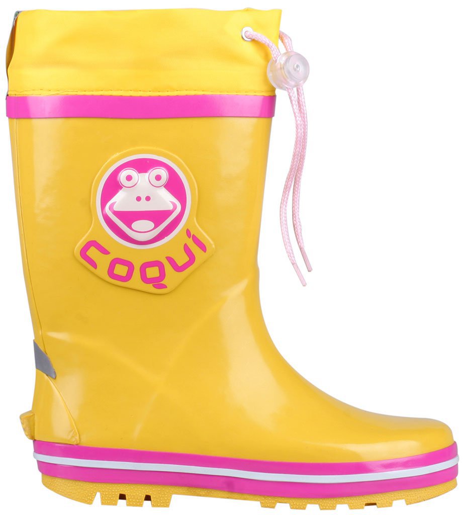 Coqui 8572 holinky žlutá/fuchsia