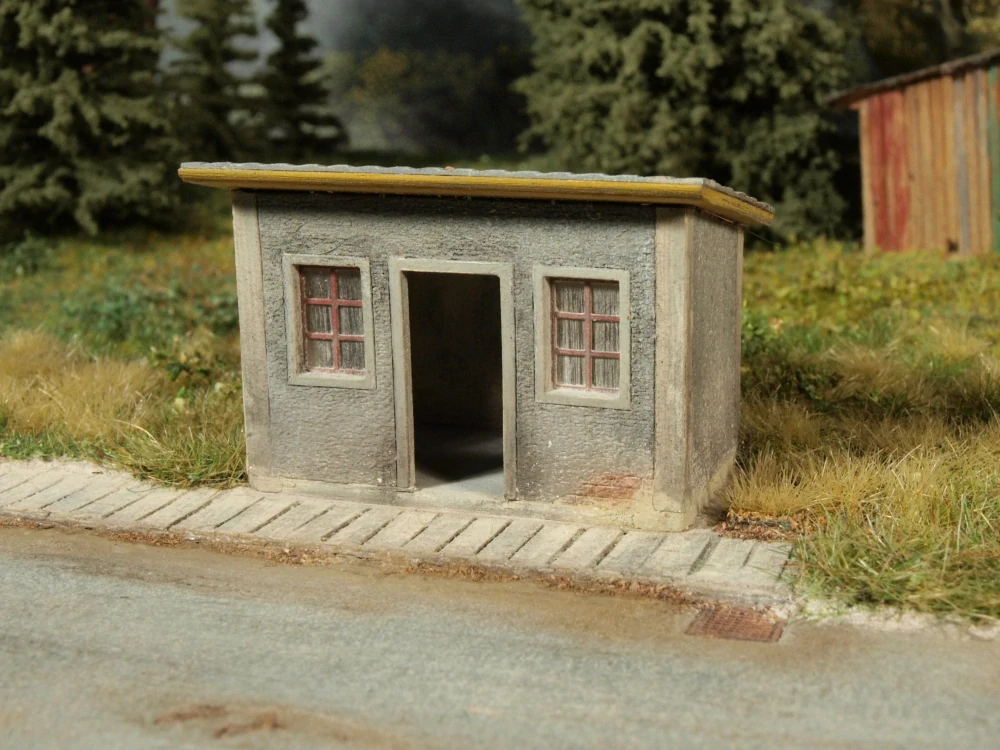 Model Scene Autobusová zasátvka stavebnice TT