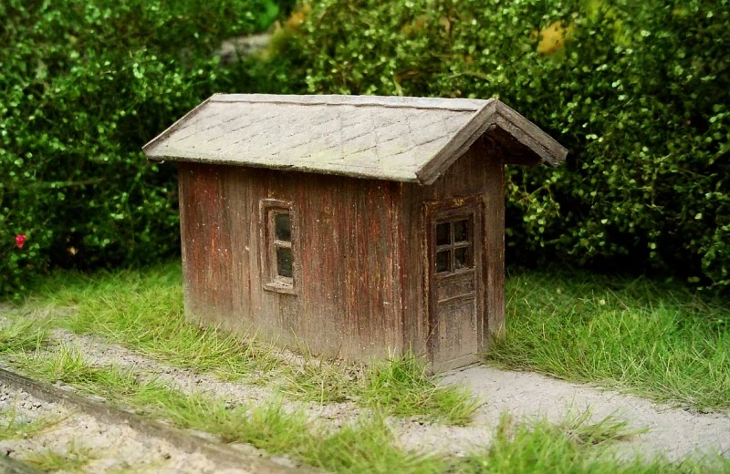 Model Scene Výhybkářský domek úzký TT