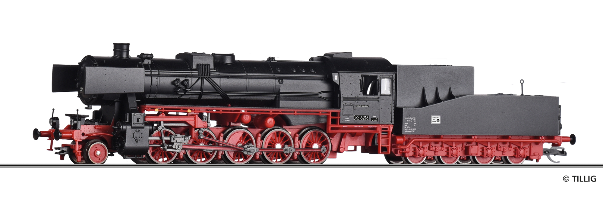BR 52 DR, parní lokomotiva s rámovým tendrem