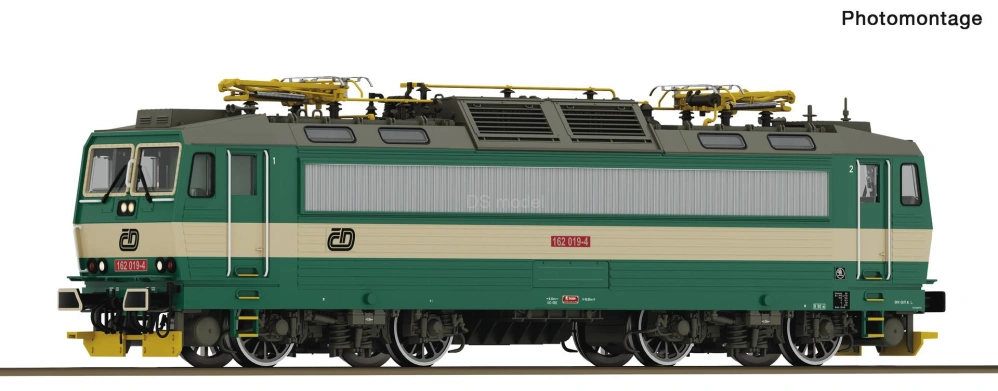 Elektrická lokomotiva E162 019-4 ČD H0