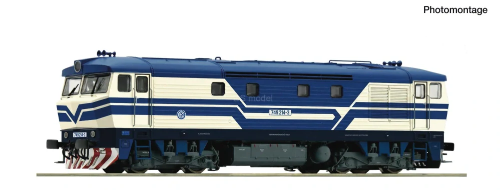 Diesel lokomotiva 749 214-3 ČD H0