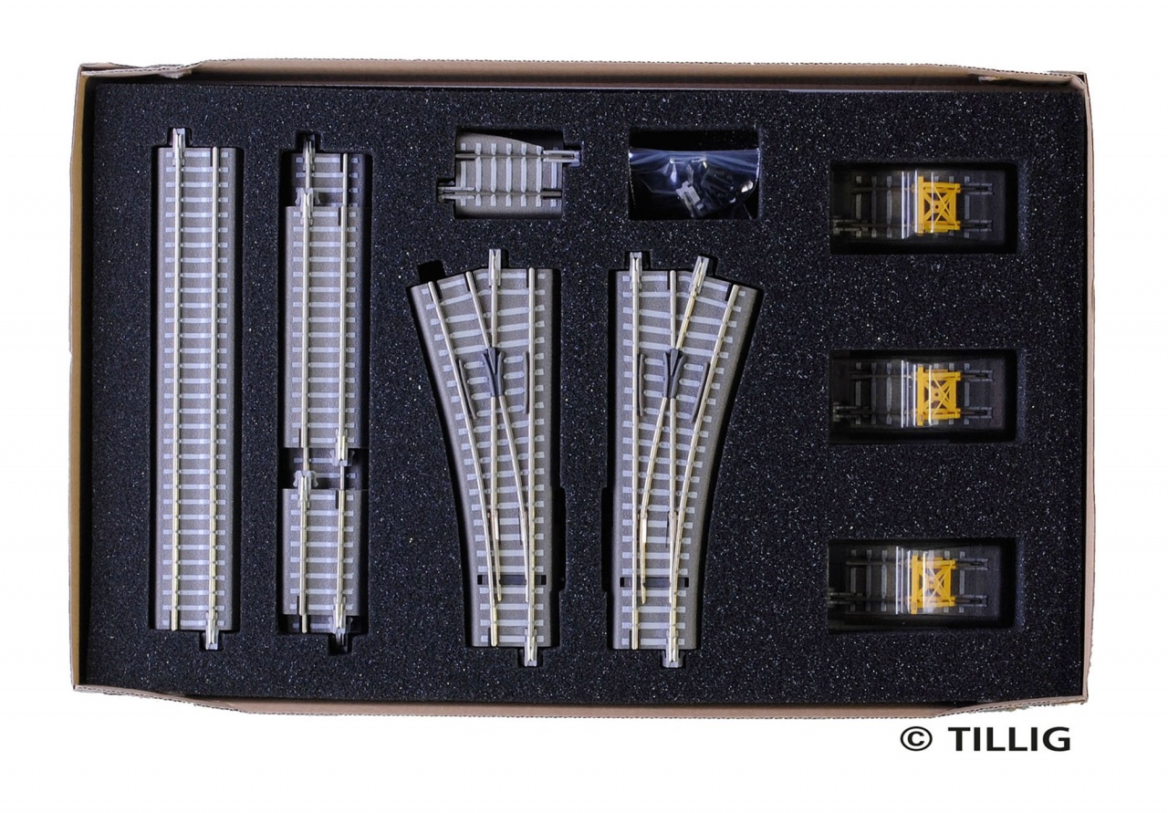 Tillig TT rozšiřující set kolejiva "nákladové nádraží"