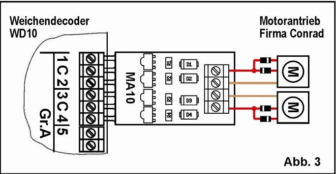 Adaptér motorického přestavníku