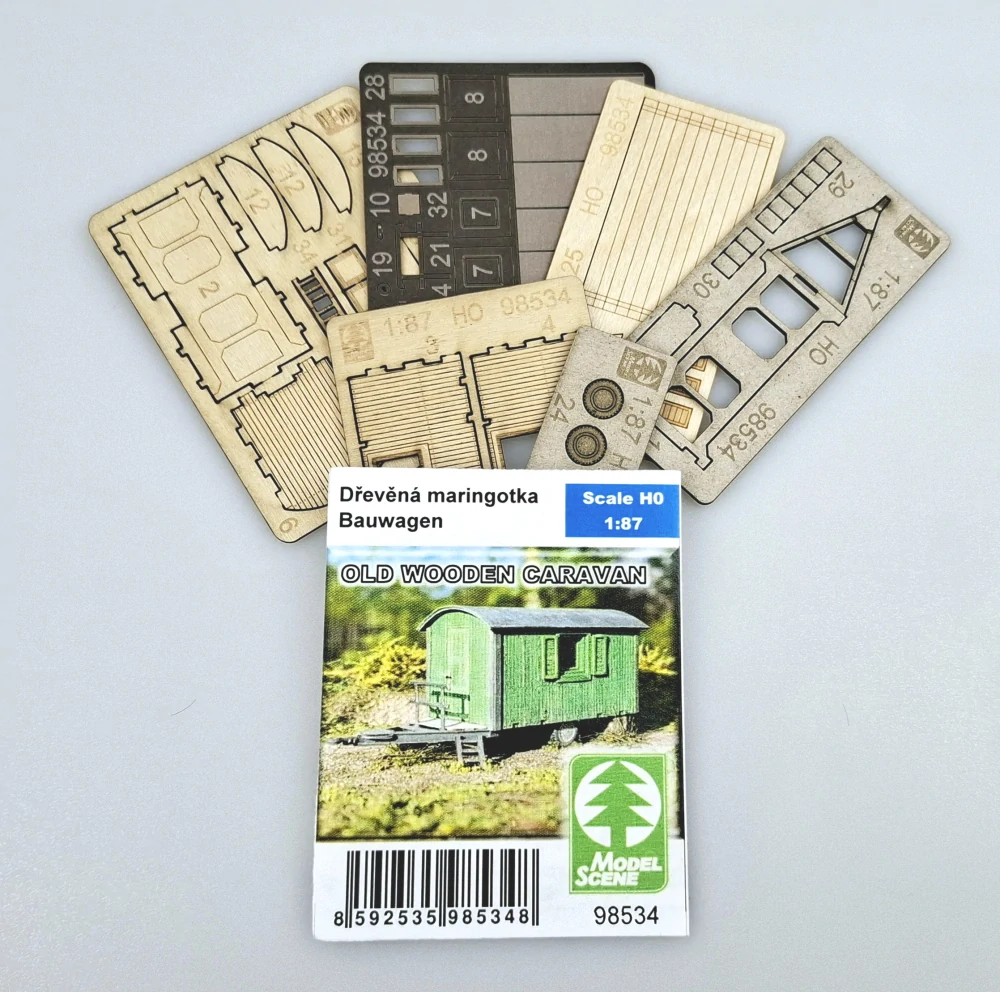 Model Scene Dřevěná maringotka TT