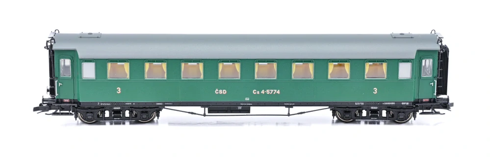 Osobní vůz Ca 4-5774 ČSD TT Koncový vůz