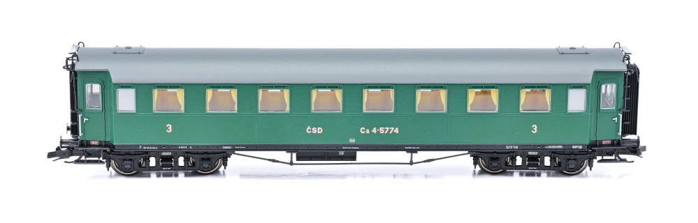 Osobní vůz Ca 4-5774 ČSD TT Koncový vůz