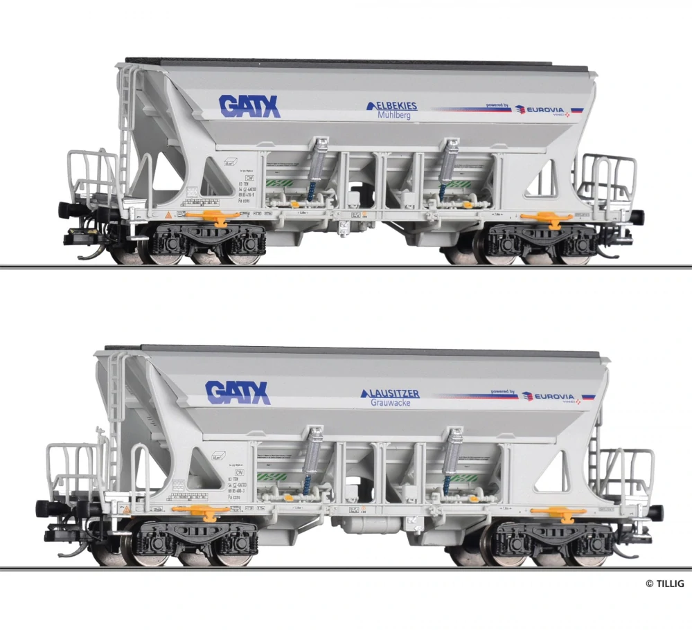 Set výsypných vozů GATX/EUROVIA Tillig 01040