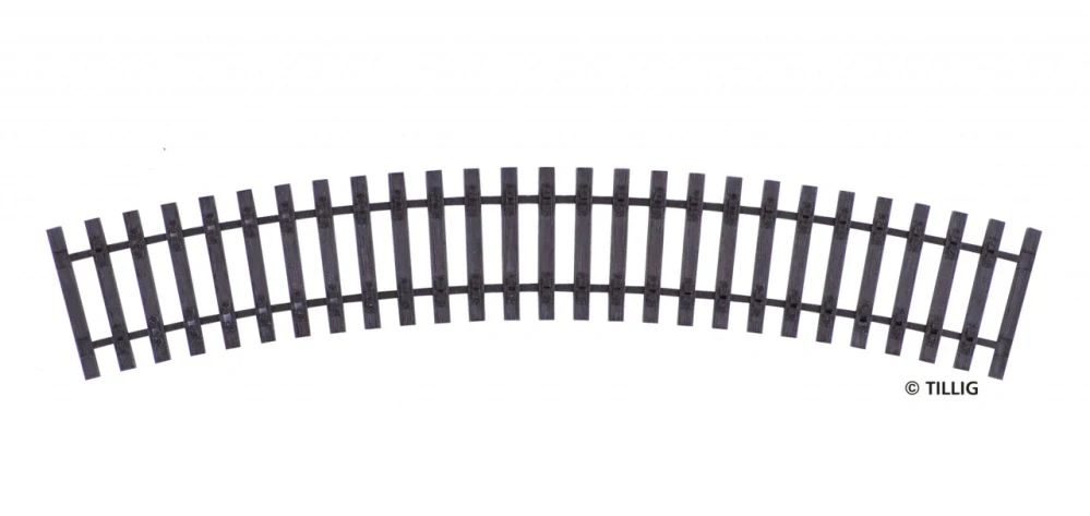 R41 Pražcový pás obloukový 30°/543mm H0 Tillig 85045