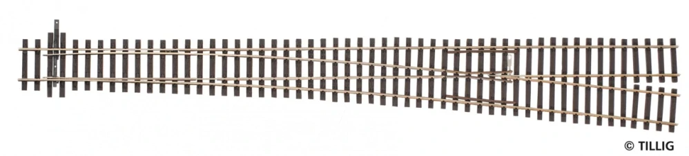 Výhybka pravá 6,34°, EW6, 388 mm H0 Tillig 85346