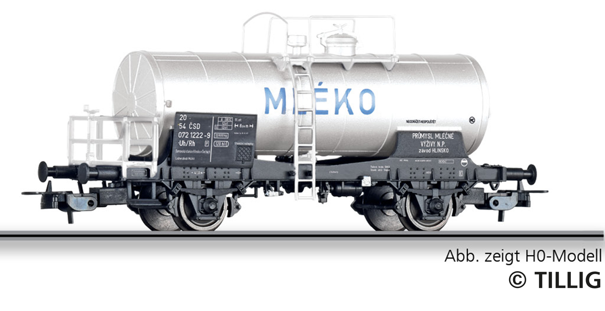 Kotlový vůz Uh MLÉKO