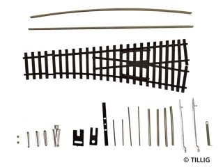 Výhybka stavebnice EW1 pravá