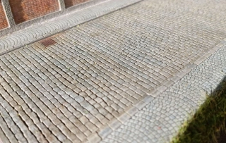 Model Scene Silnice rovná kočičí hlavy TT