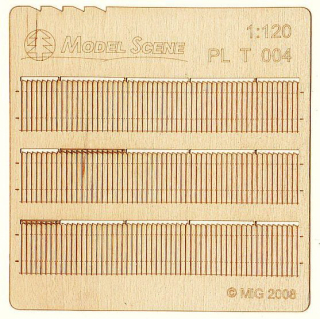 Model Scene Prkenná ohrada šikmý okraj