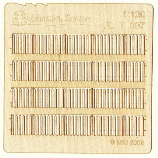 Model Scene Prkenný plot užší prkna