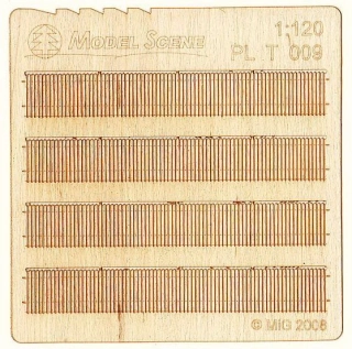 Model Scene Prkenná ohrada špičatý okraj