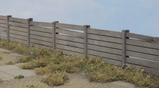 Model Scene Betonový plot TT pravidelný