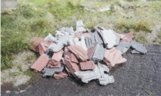 Juweela stavební suť 20g šedá/červená