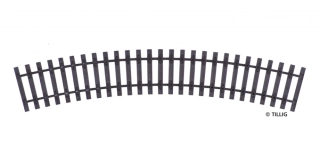 R31 Pražcový pás obloukový 30°/R484mm H0 Tillig 85043