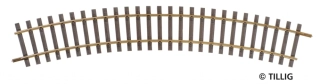 R11 - Oblouková kolej 366 mm/30° H0 Tillig 85140