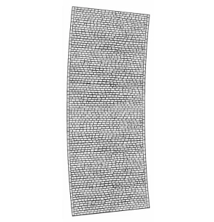 Model Scene Silnice mírný oblouk TT - kočičí hlavy