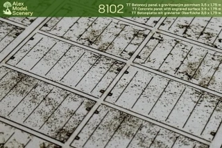 Betonový panel s drážkami 3,5*1,75m TT